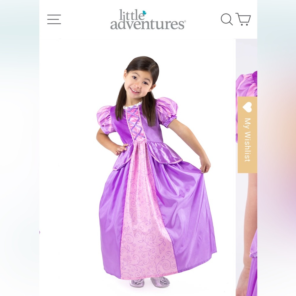Rapunzel dress / costume / dress up  (Size M 3-5 years old)